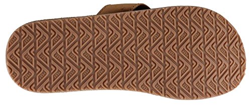 REEF Leather Smoothy Men's Flip Flop, No Break In Period Leather, Durable Outsole