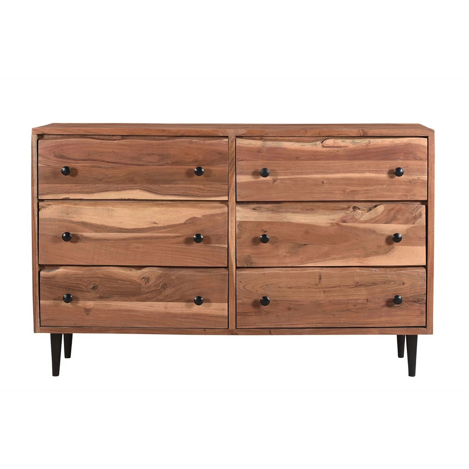 Taran Designs Harper 3-piece Solid Wood King Bedroom Set in Brown