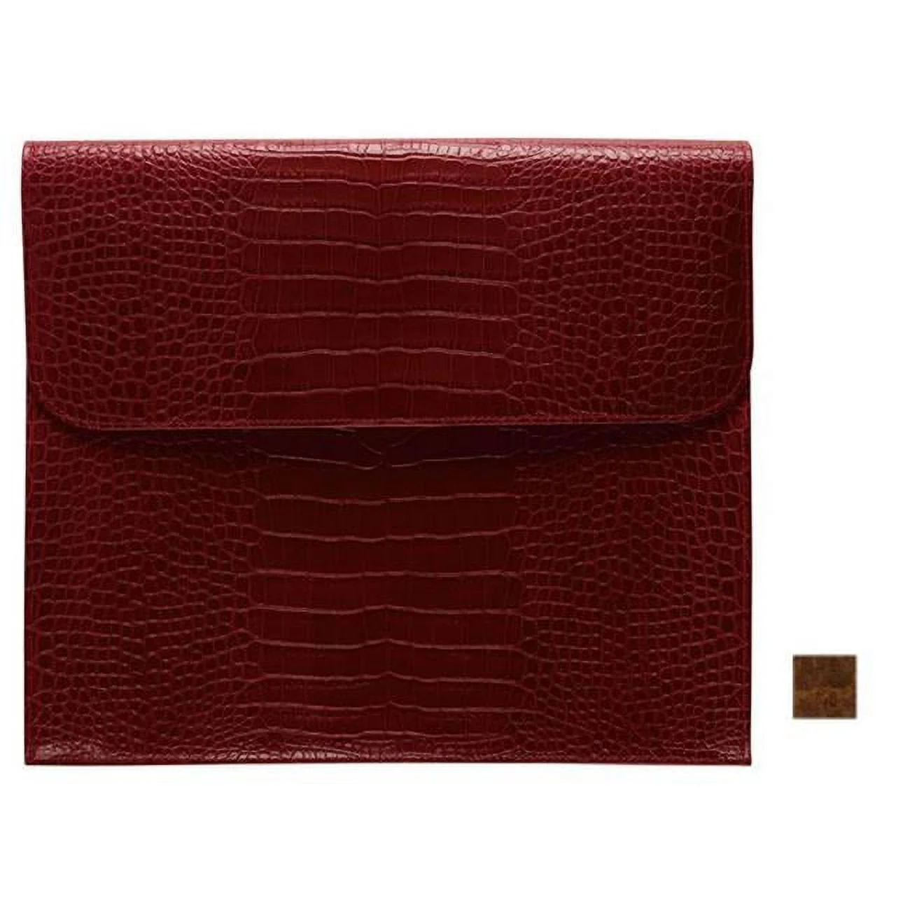 Raika  13in. x 11in. Gusseted Portfolio - Cognac