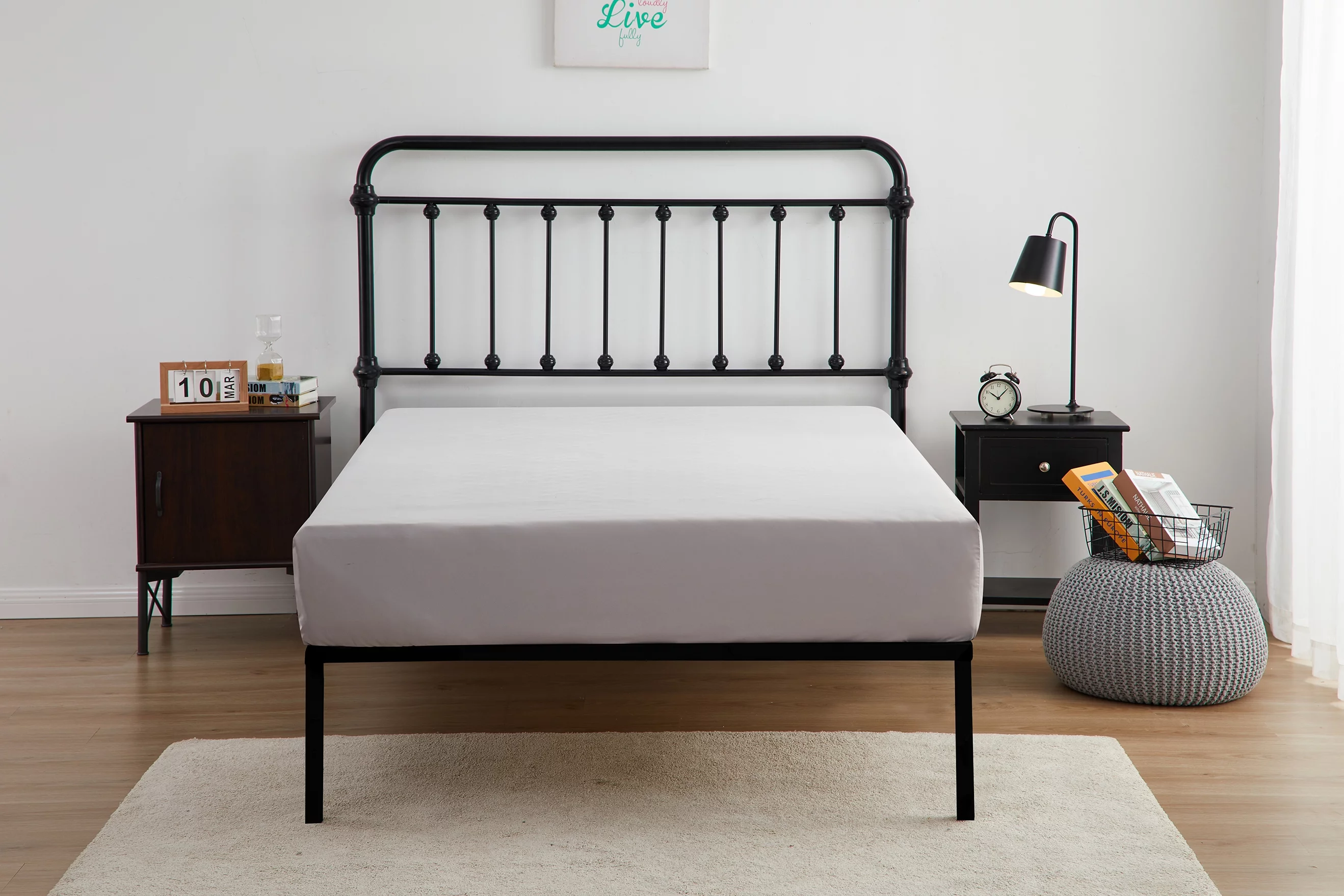 Your Zone 5-Piece Gray Stripe Bed-in-a-Bag, Twin