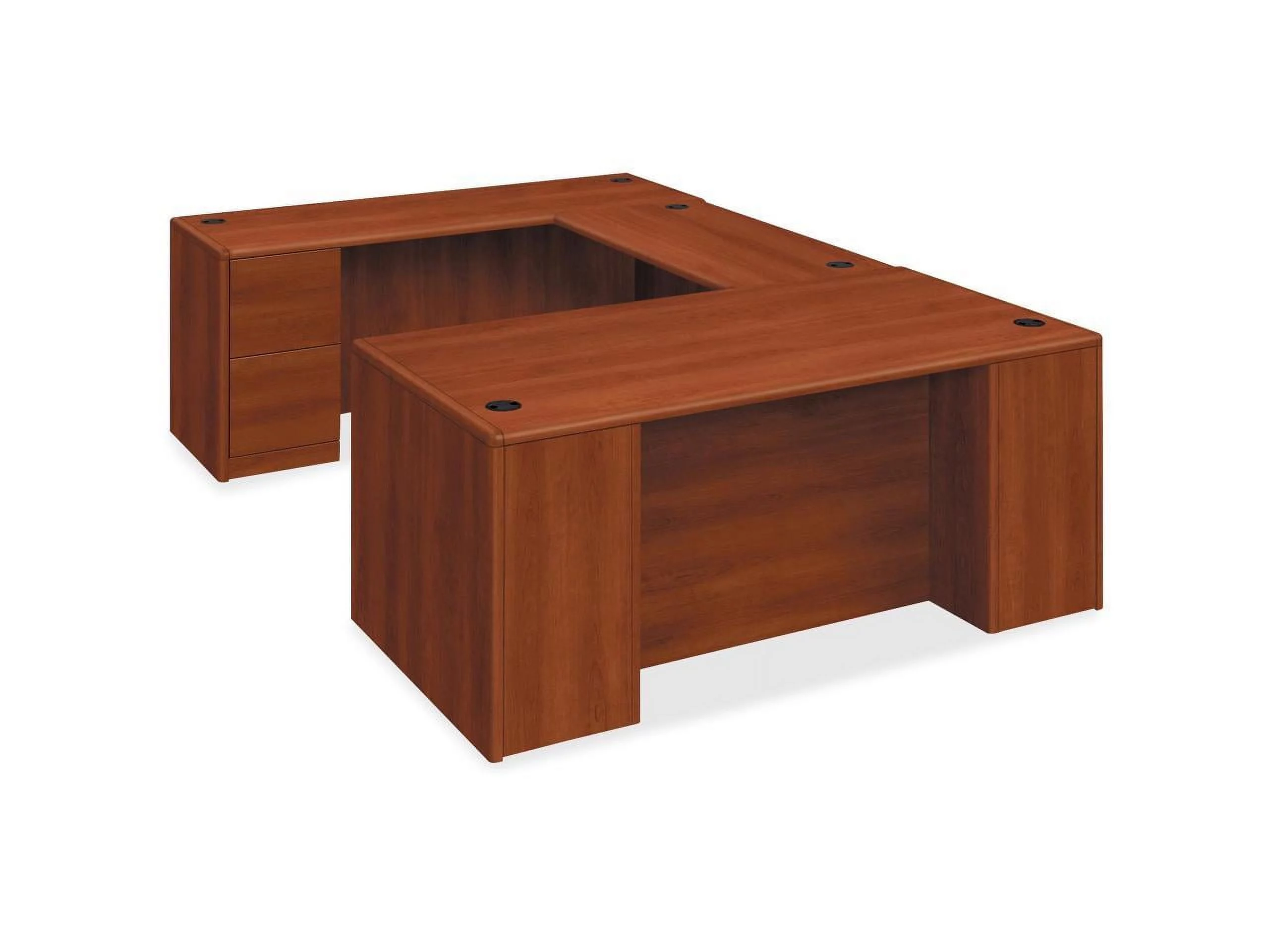 HON - H10787R.COGNCOGN - 10700 Single Pedestal Desk, Full Right Pedestal, 72w x 36d x 29 1/2h, Cognac
