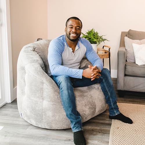 Big Joe Milano Lenox Denim Cobalt Beanbag Chair