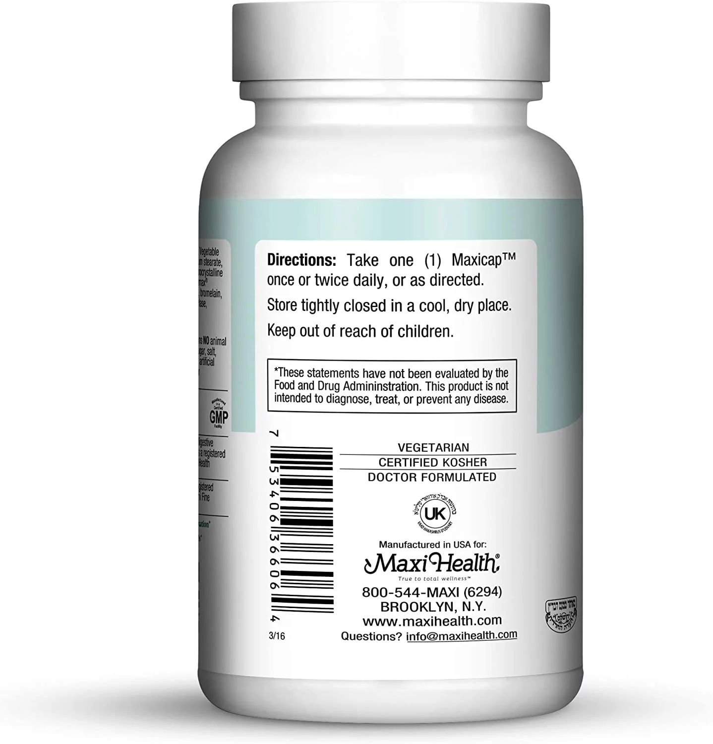 Maxi Health Kosher Methyl B Supreme - 60 Maxicaps
