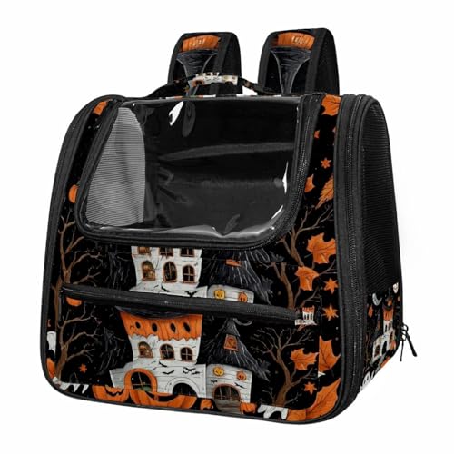 Cute Vector Set with Halloween Illustrations 2_101 Pet Travel Carrier Soft Sided Portable Bag for Cats, Small Dogs, Kittens or Puppies