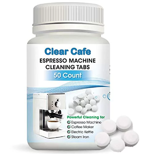 Espresso Machine Cleaning Tablets - Coffee Maker Cleaning Tablets - 50 Count - Compatible with Breville - Jura - Miele - Keurig - Krups - and More