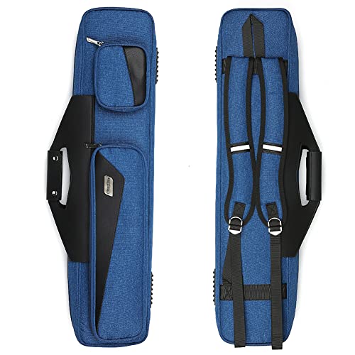 Pool Cue Case 4x4 with Backpack Straps Carrying Case for 4 Pool Cues
