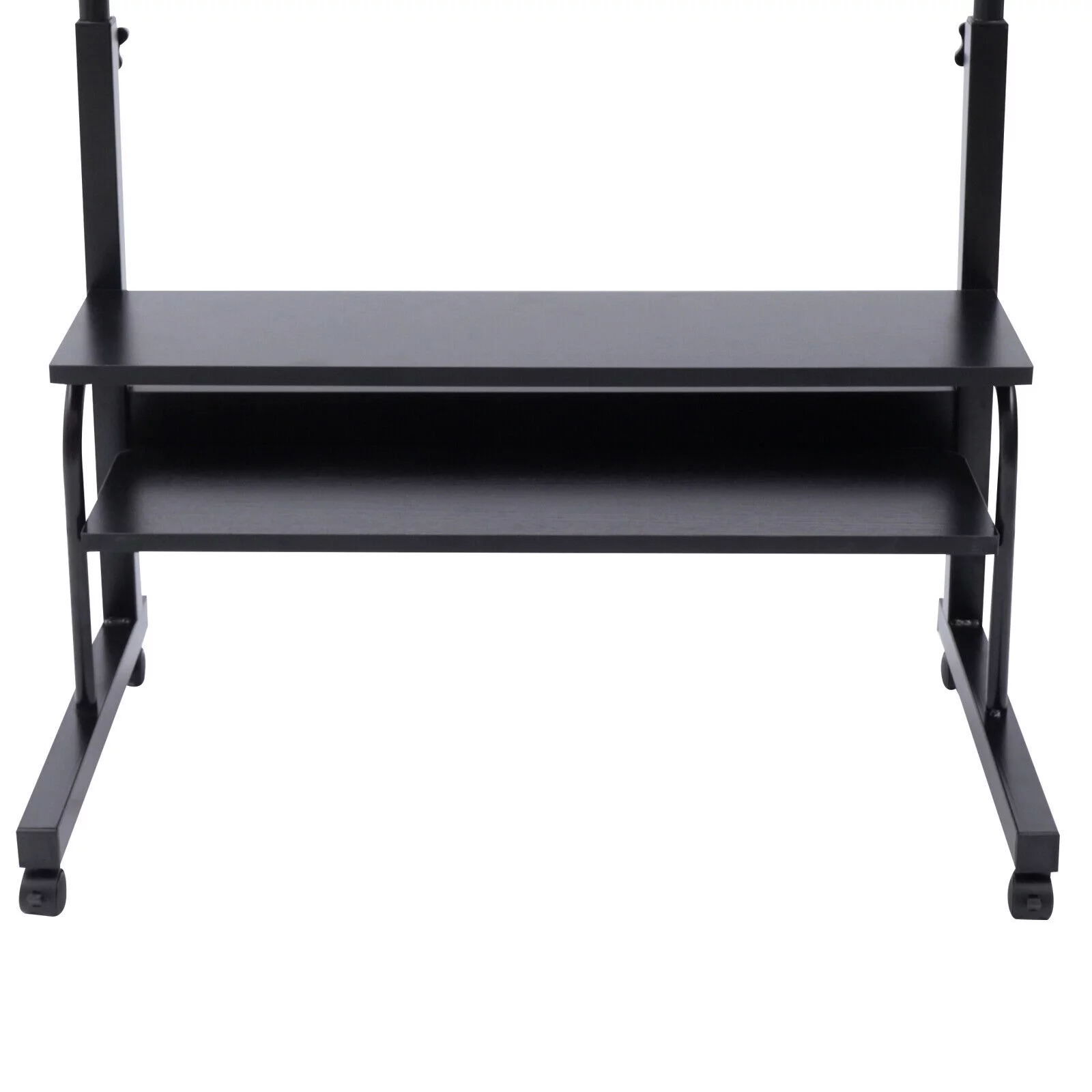 TFCFL Adjustable Height Desk ,double layer Laptop Desk Overbed Table Stand with Wheels