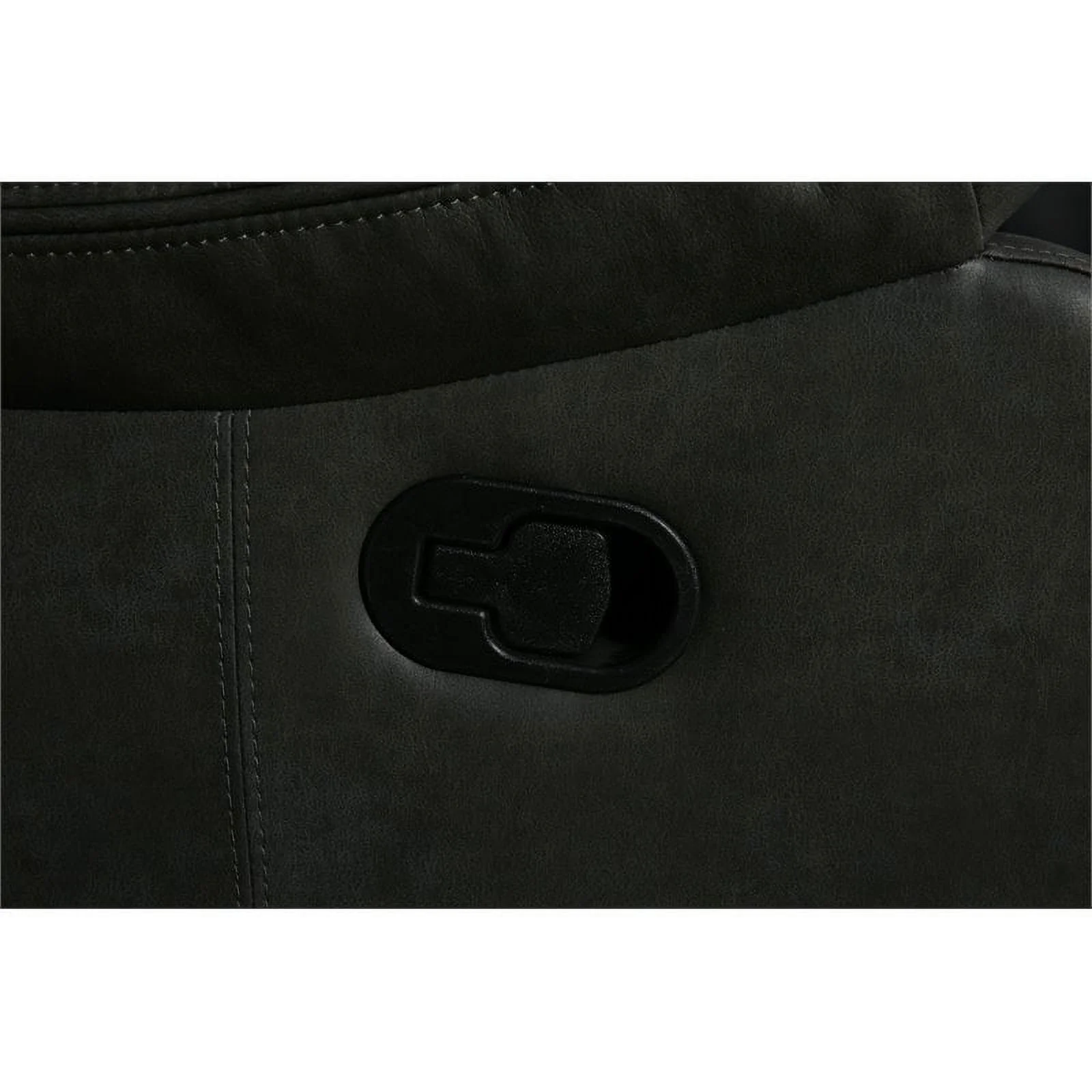 Titan Furnishings Transitional Faux Leather Reclining Sofa Set in Gray