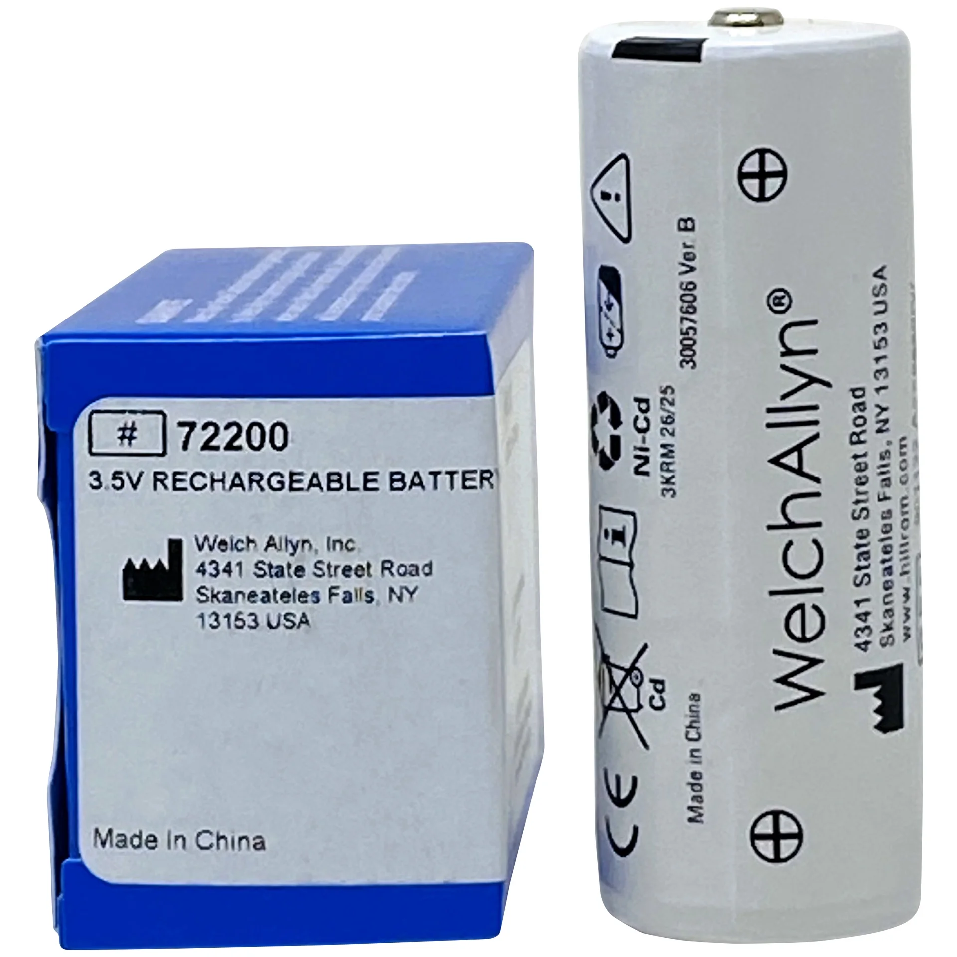 Welch Allyn 72200 3.5V Replacement Rechargeable Battery - 2 Packs