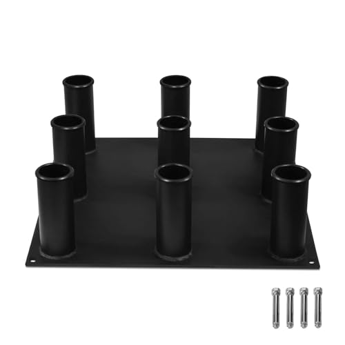 Yes4All Vertical Storage Rack, Home Gym Organizer, Barbell & Dumbbell Rack for 2-inch Olympic & Curl Bars