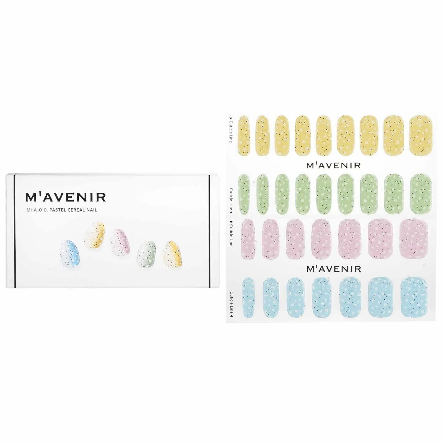 Mavenir Nail Sticker (Assorted Colour) - # Lollipops Nail  32pcs