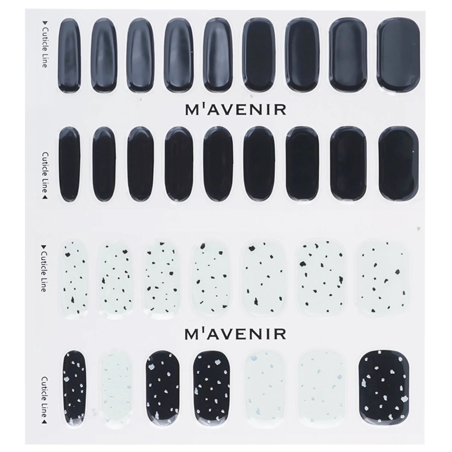 Mavenir Nail Sticker (Blue) - # Classic Navy Nail  32pcs