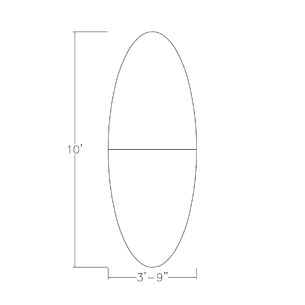 10' Oval Shaped Conference Room Table with Power Modules And Post Legs