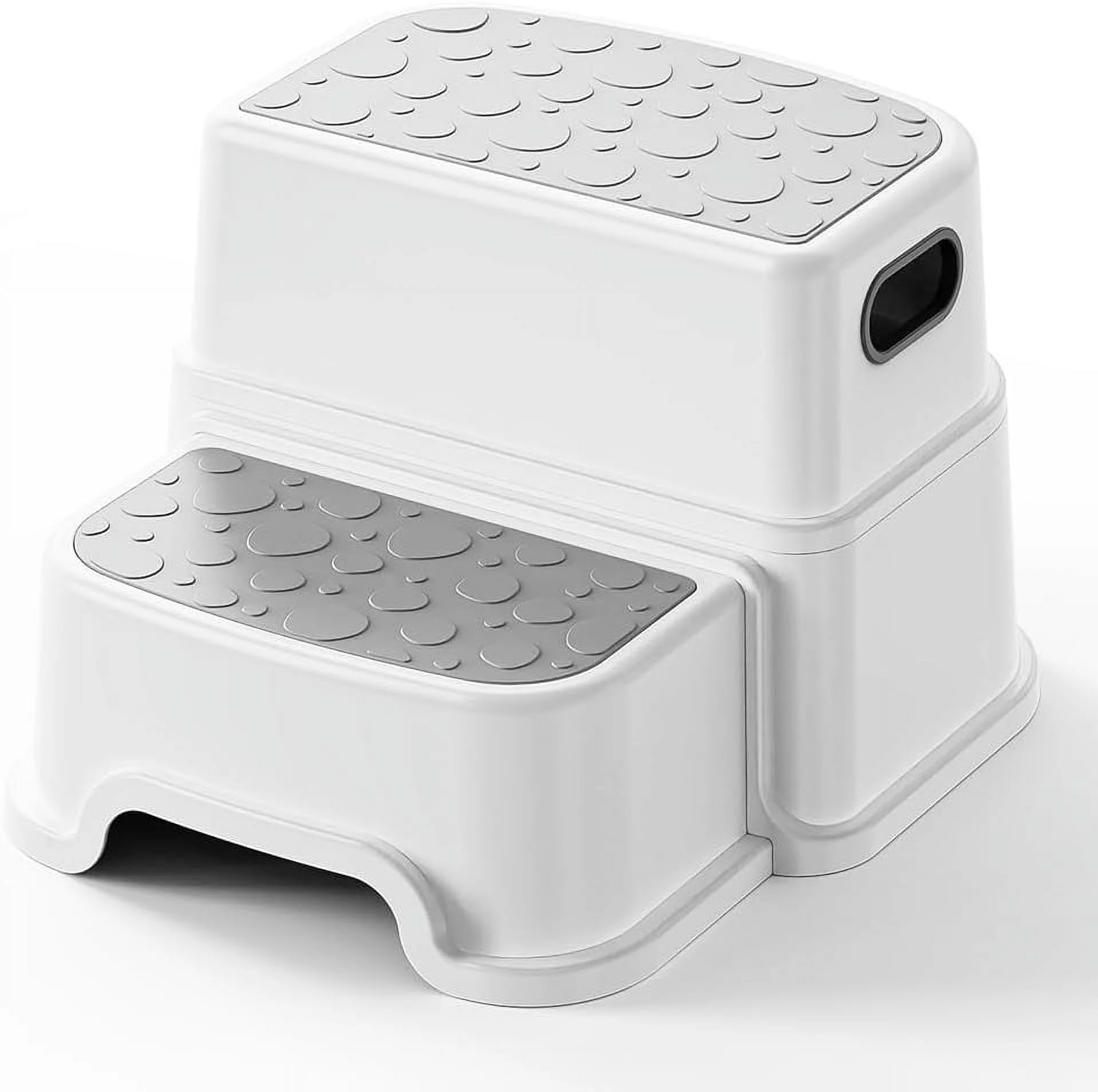 UNCLE WU 2 Step Stool for Kids -Toddler Step Stool for Bathroom Sink-Dual Height 9.5