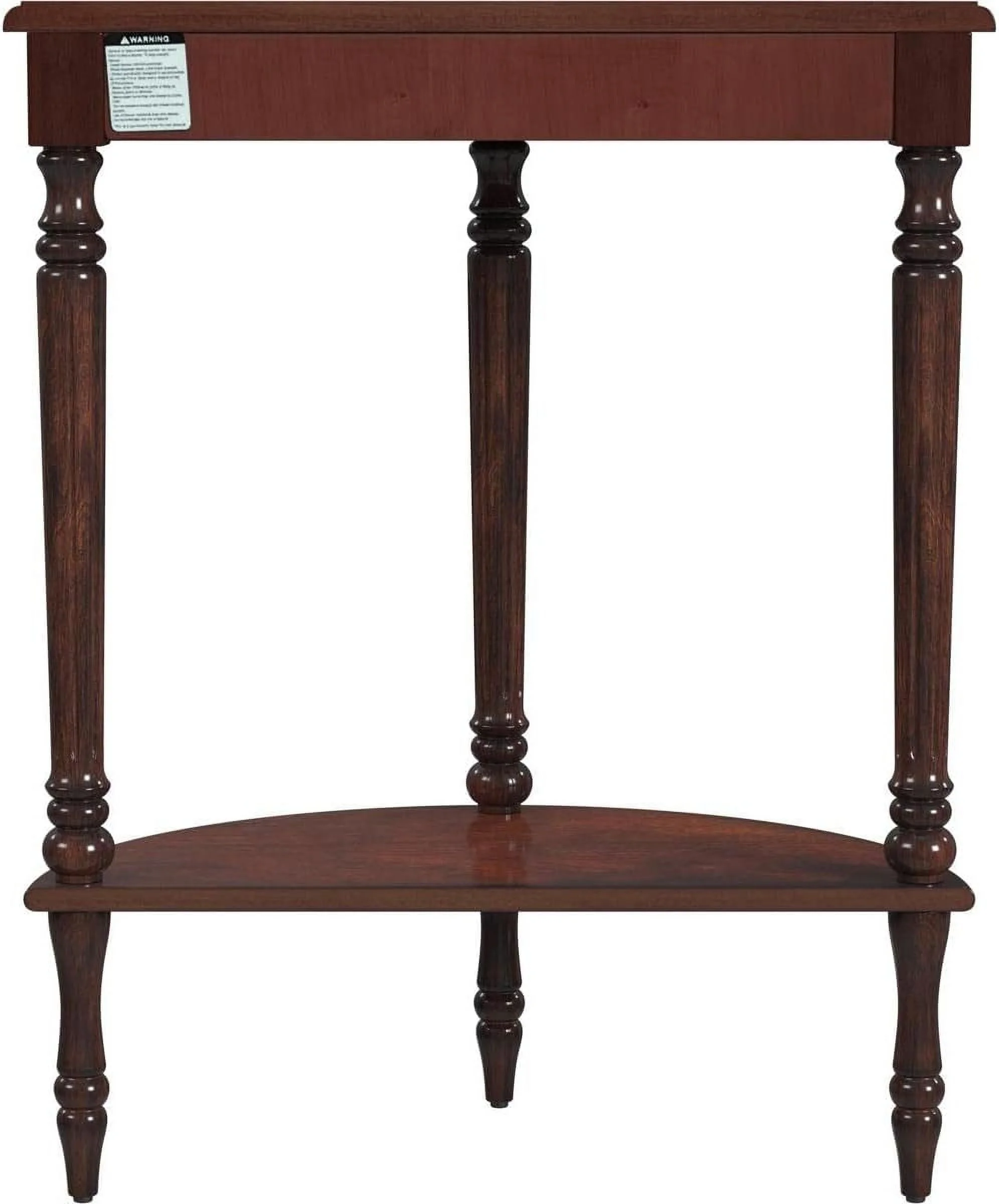 Bellini Demilune Console Table - Cherry Brown