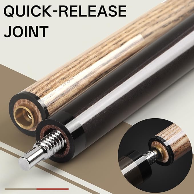 Jump Break Stick Cue, Heavy Hitter Jump Break Cue,2/3 Piece Pool Stick 21~25oz