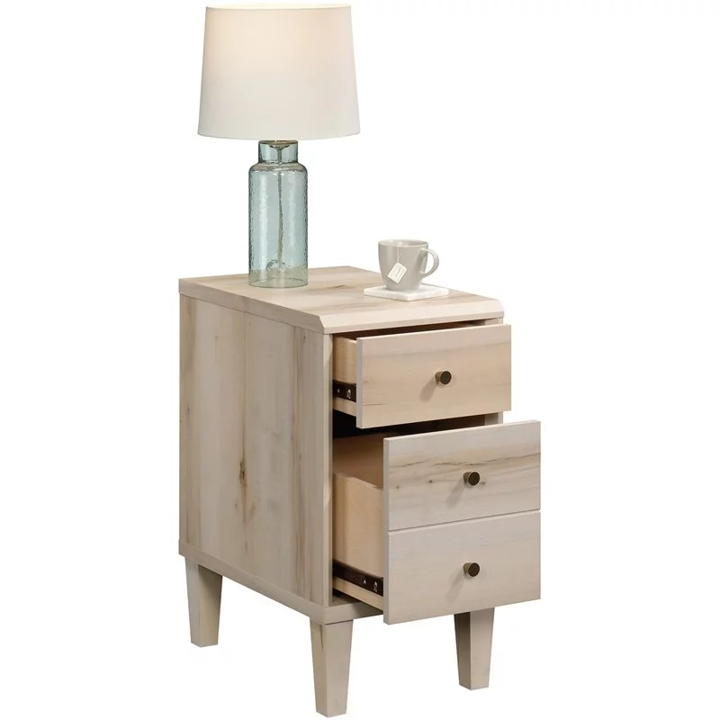 Pemberly Row 2 Drawers Modern Engineered Wood End Table in Maple