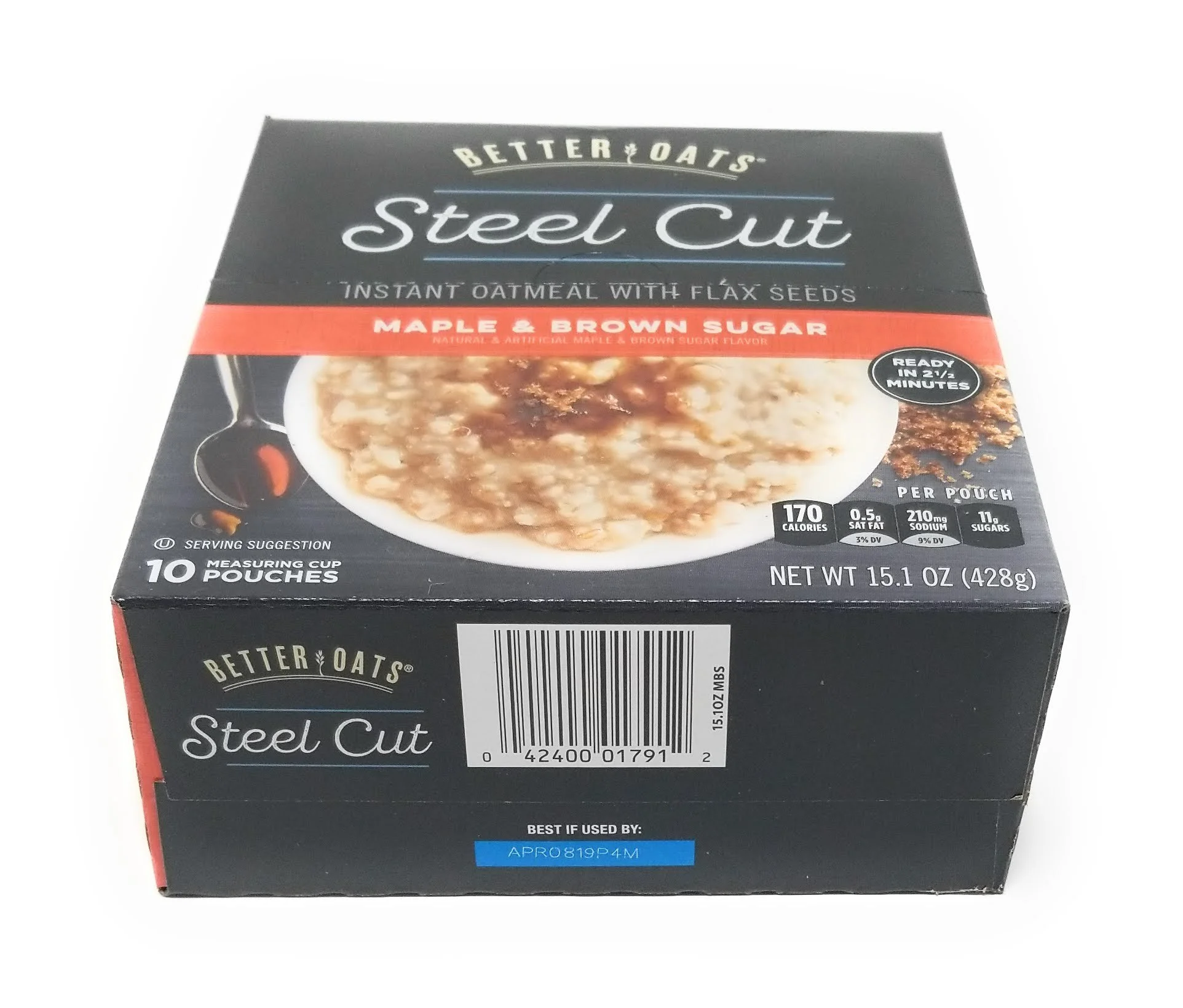 Deliciously Nutritious: Better Oats Steel Cut Maple Brown Sugar - Irresistible 2 Pack, 15.1 Ounce