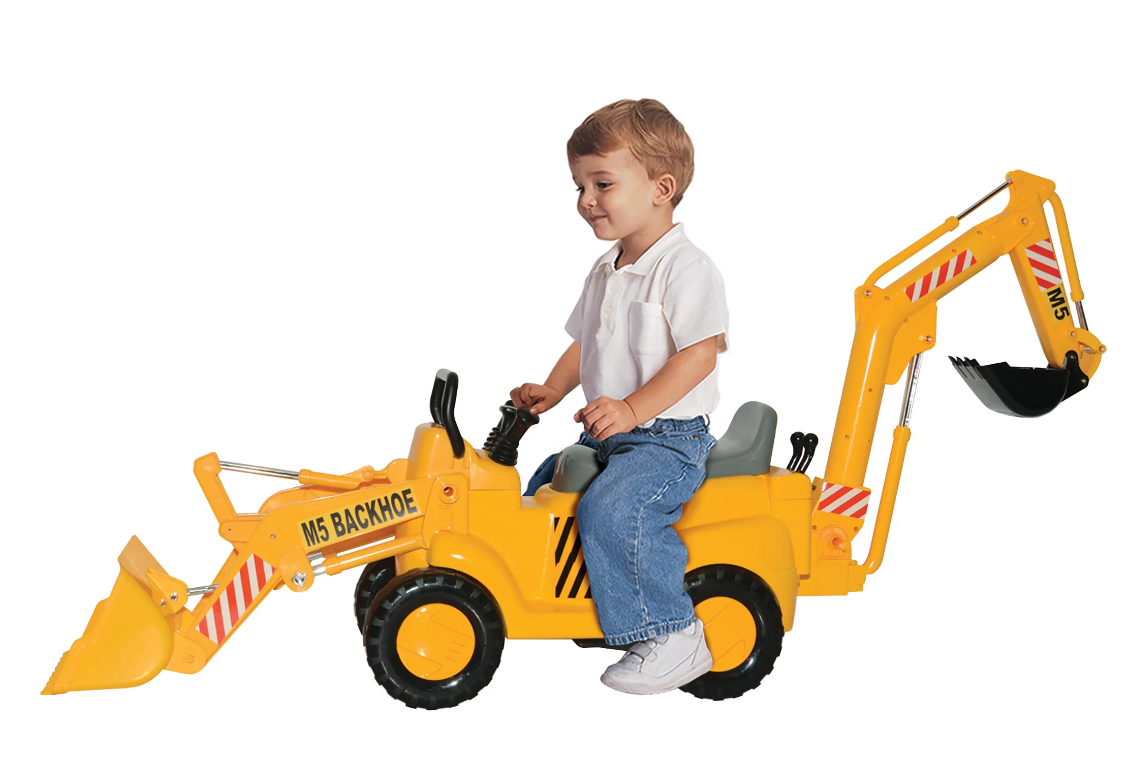 Skyteam Technology M5 Construction Front End Loader & Backhoe Action Ride-on, Children