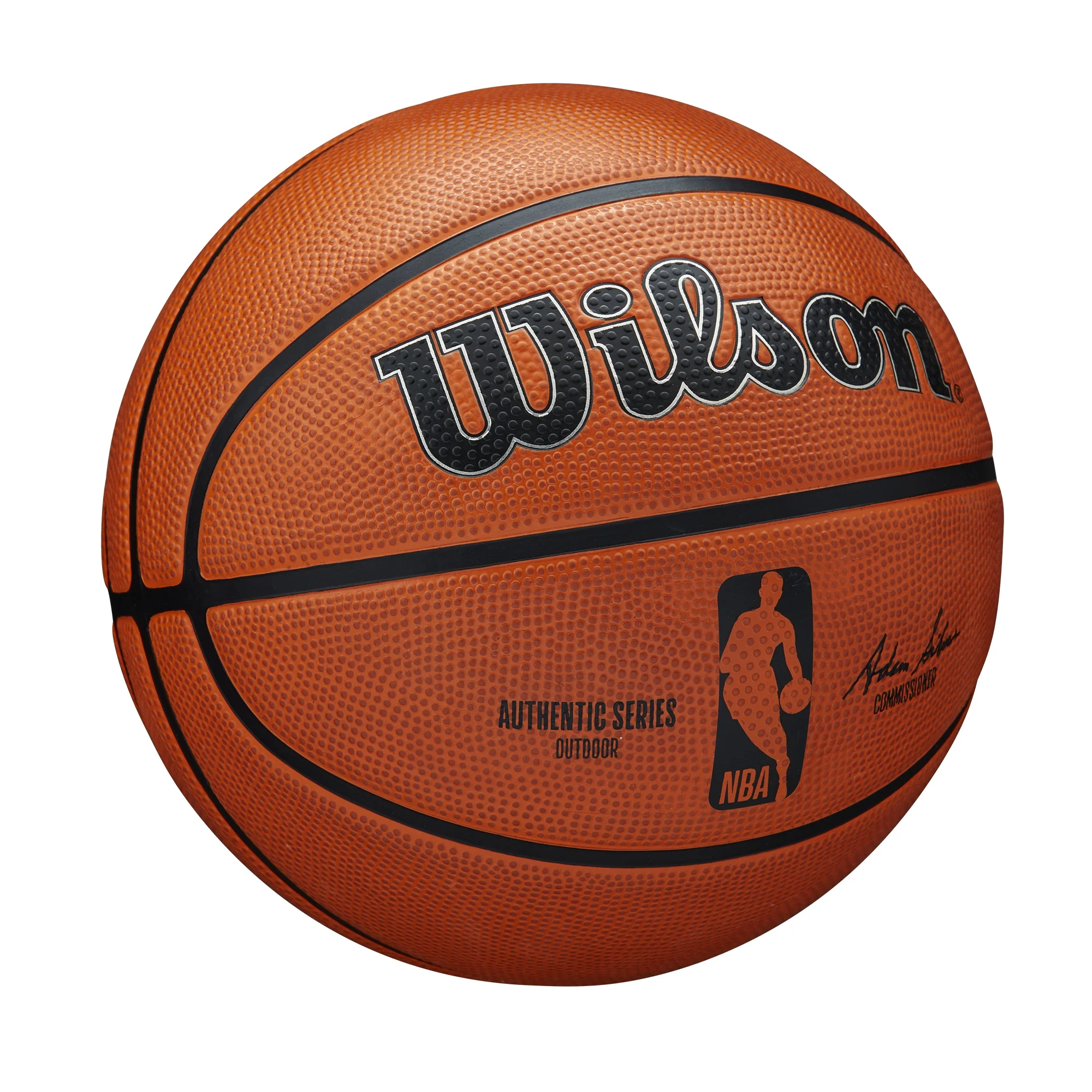 Wilson NBA Authentic Outdoor Basketball, Brown, Size 29.5 in.