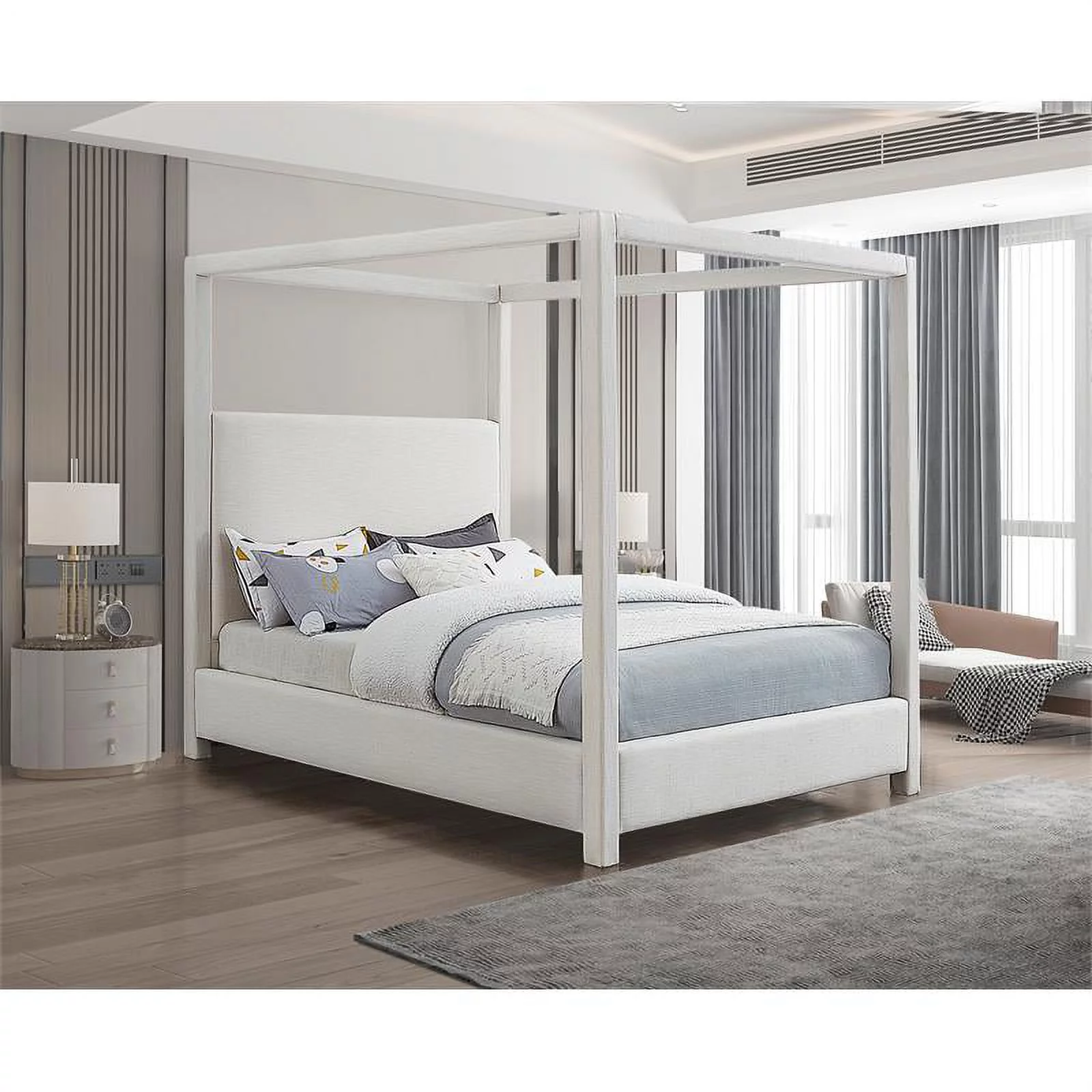 Meridian Furniture Emerson Cream King Bed
