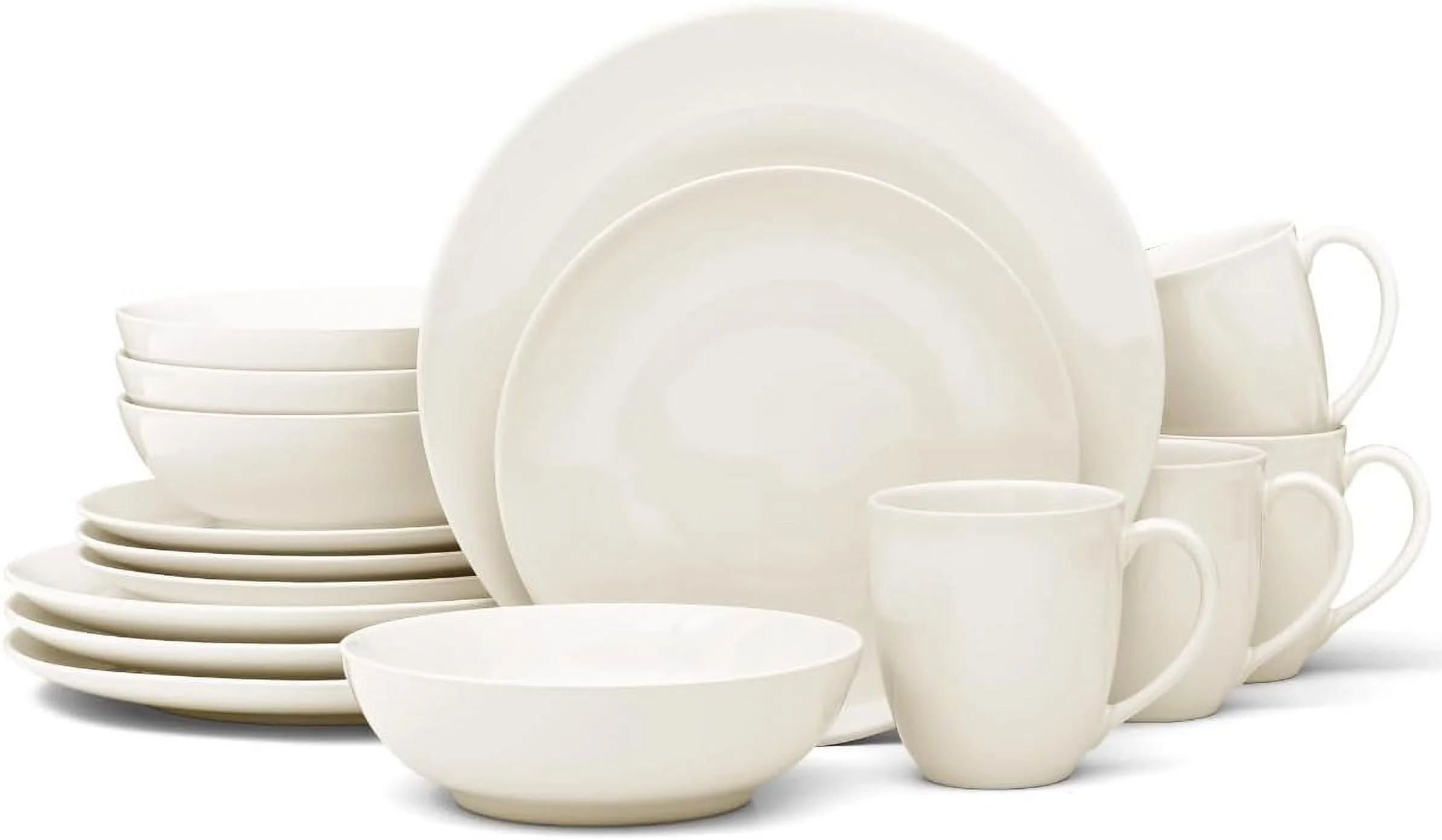 Colorwave 16-Piece Coupe Set, Service For 4 In Cream