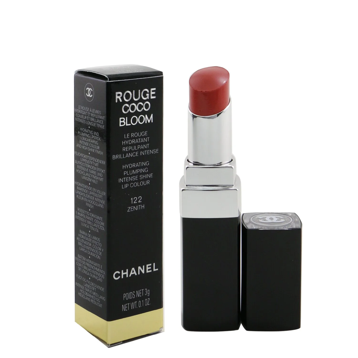 Chanel Rouge Coco Bloom Hydrating Plumping Intense Shine Lip Colour - # 132 Vivacity  3g/0.1oz