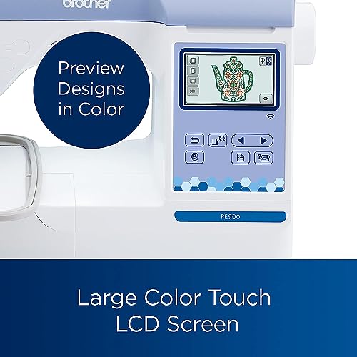 Brother PE900 Embroidery Machine with WLAN, White