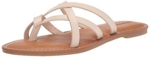 Amazon Essentials Women's Strappy Slide Flat Sandal