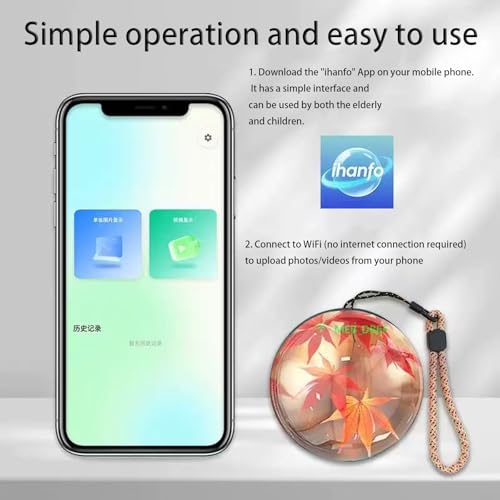 Memory Orb,2025 New Personalized 3D Ultrasound Video Orb,2.7in Led Crystal Ball Video Player, Uploadable Videos & Photos,Gift for Anniversary, Birthday,Christmas (1 Pcs White)