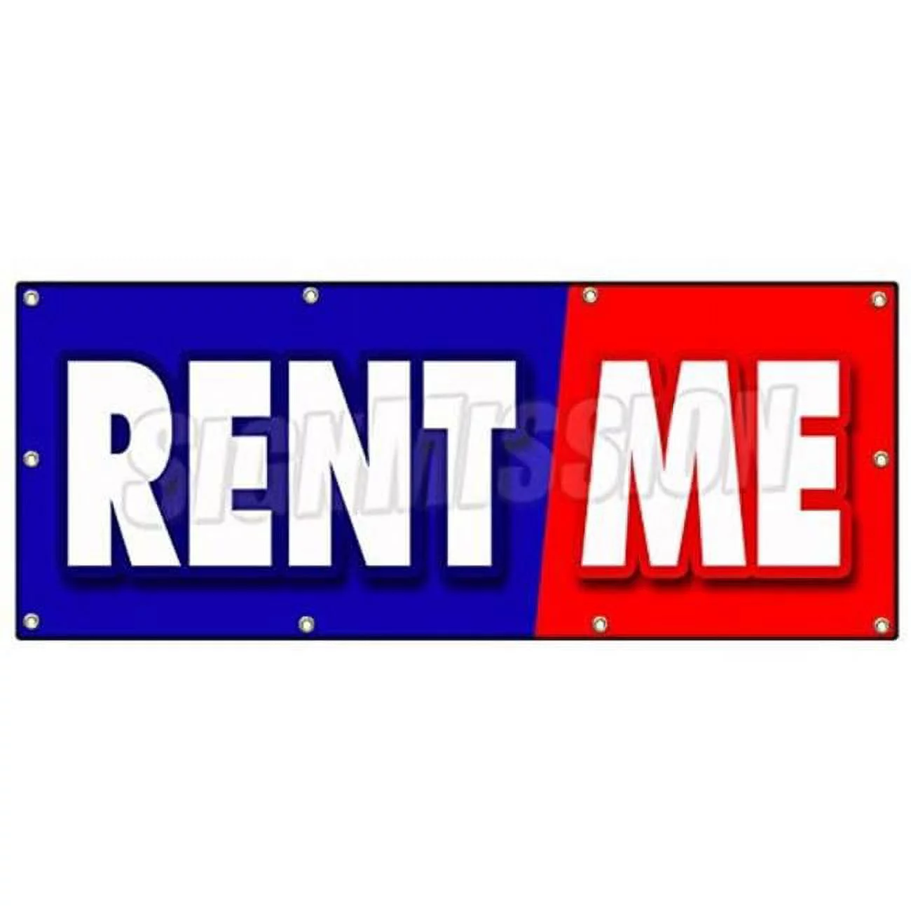 SignMission  36 x 96 in. Rent Me Banner Sign - Tools Trucks Cars Building Furniture Party Goods