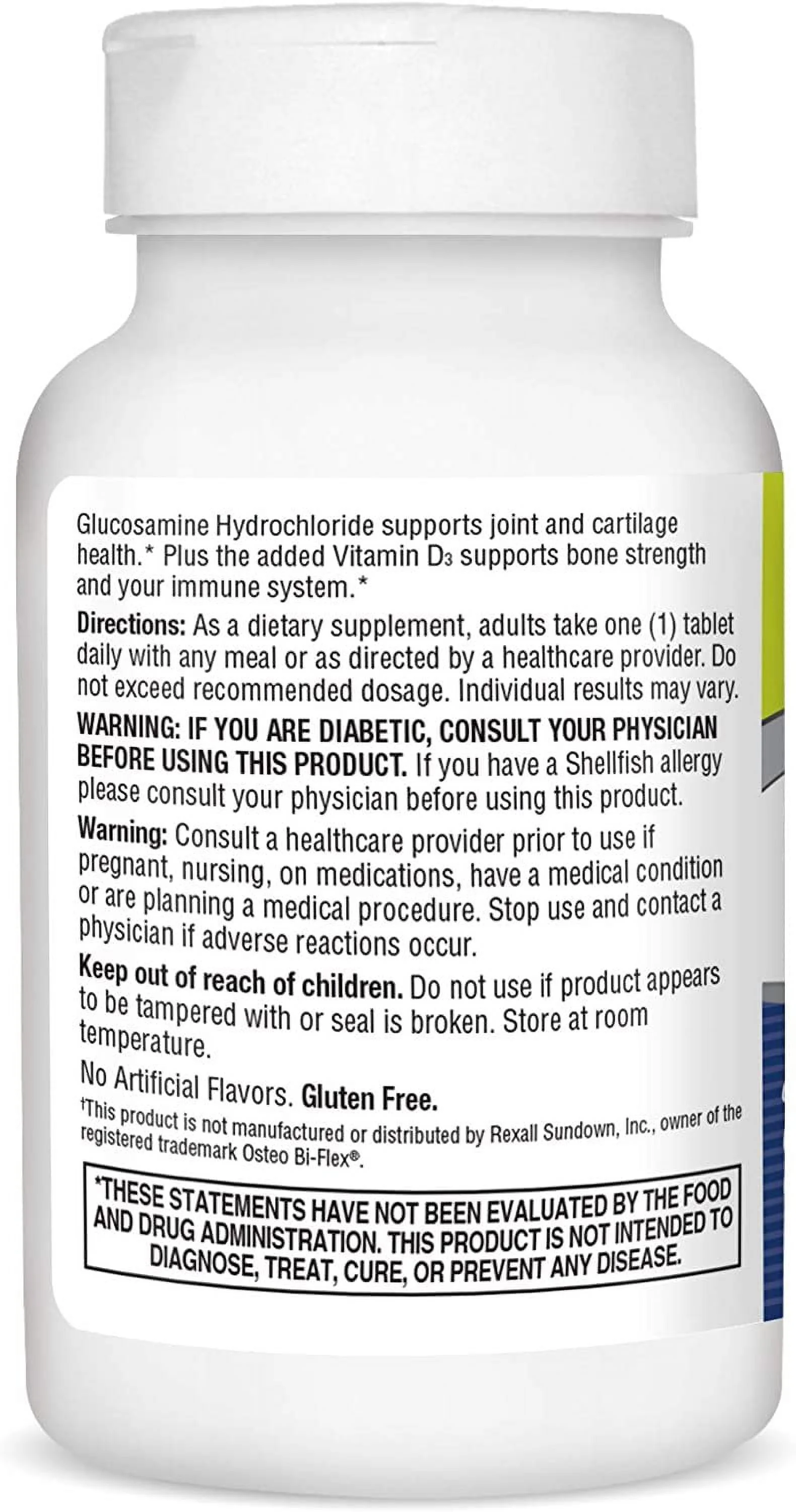 21st Century Glucosamine Daily Complex + Vitamin D3 Tablets, 60 Each - (Pack of 2)