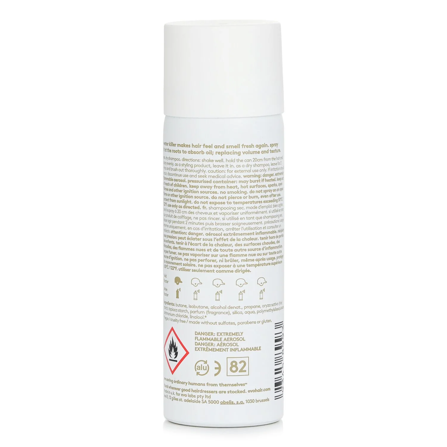 Evo (Aerosol) Water Killer Dry Shampoo Spray  50ml/1.06oz/30g