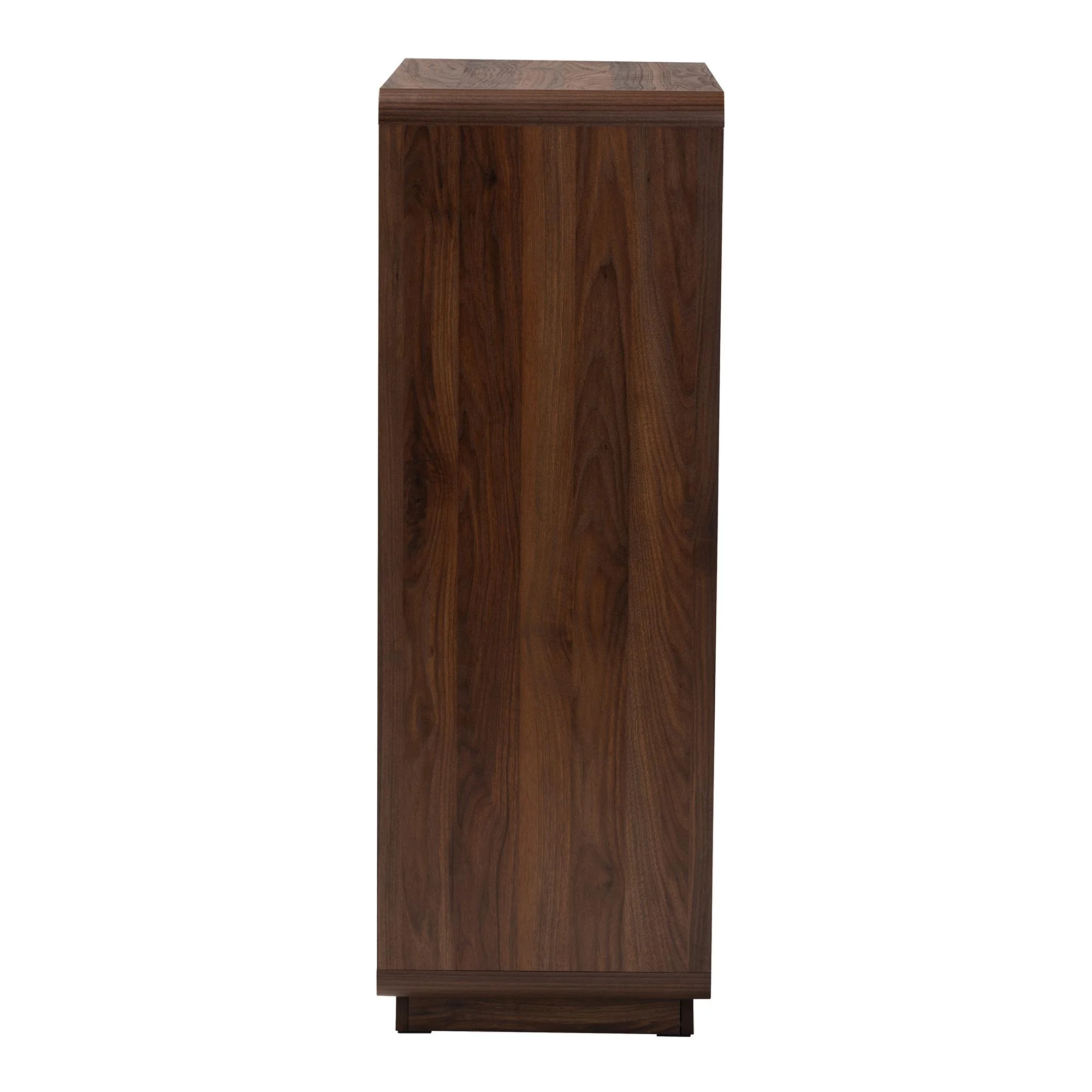 Baxton Studio Jenibelle Classic Chest, 5-Drawer, Walnut Brown