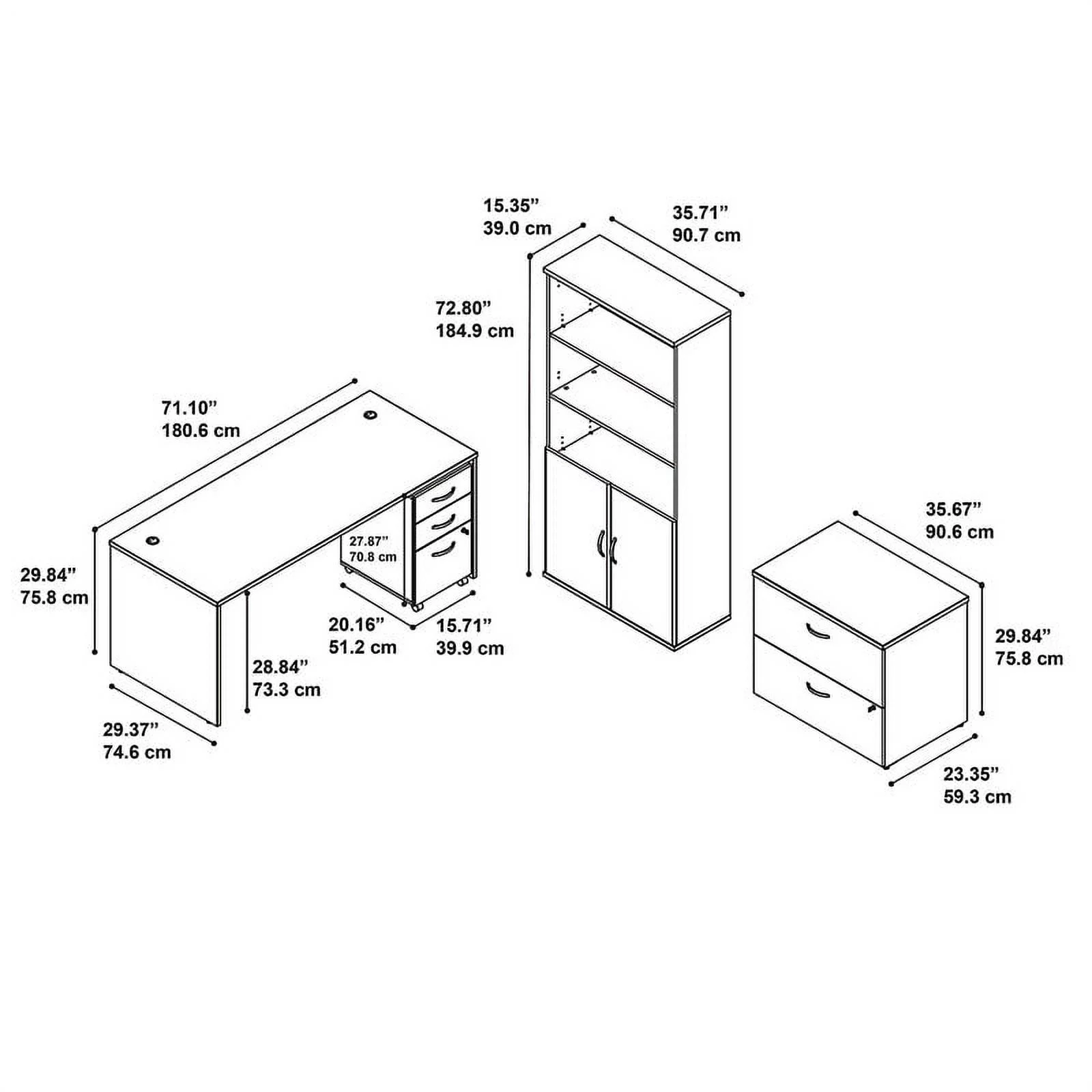 Bush Business Furniture Series C 72