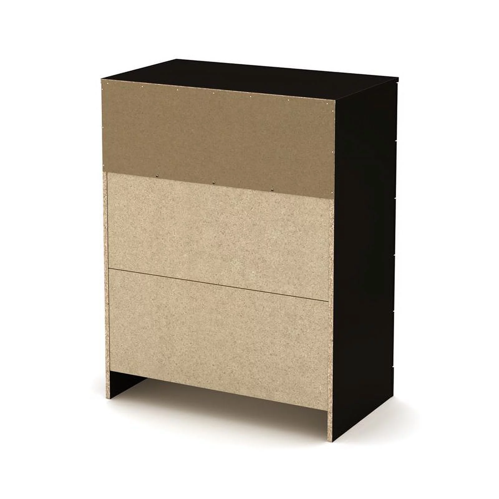 Home Square 2-Piece Set with Nightstand and 5-Drawer Chest in Pure White Finish