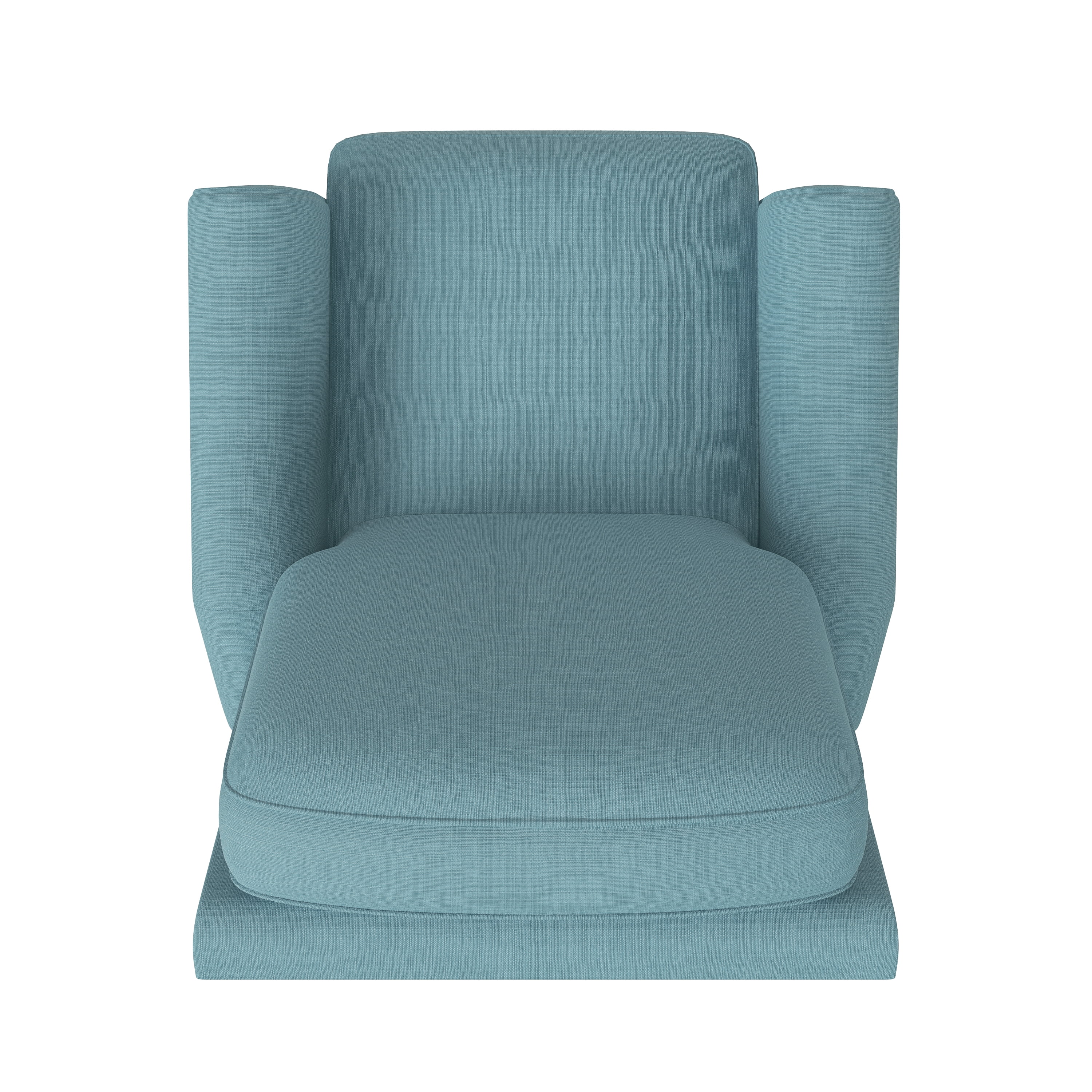Homesvale Lincoln Push Back Recliner Chair, Sky Blue