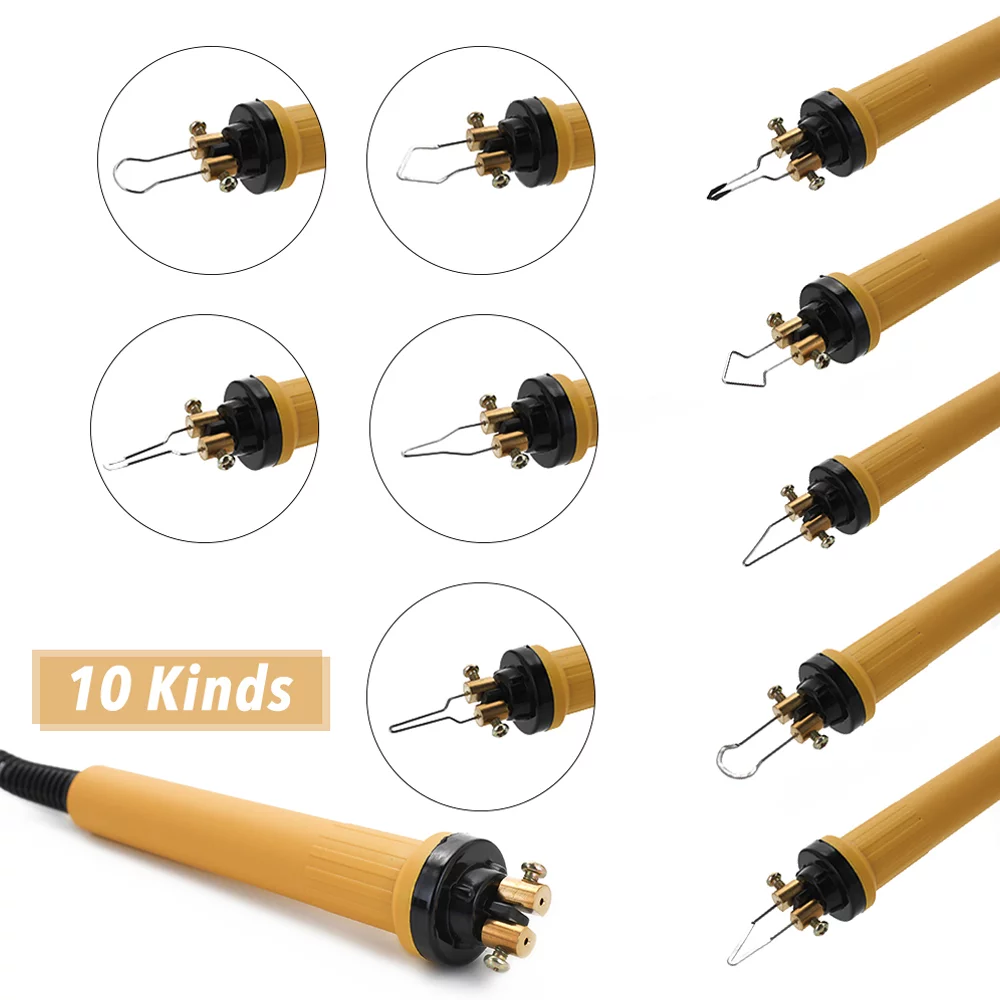 Nebublu Wood Pyrography Pen Burning Machine Gourd Crafts Tool Set With Welding Wire Adjustable Temperature