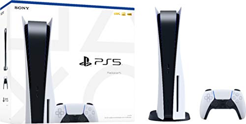 Playstation 5 Disc Version PS5 Console - Additional Controller, 4K-TV Gaming, 16GB GDDR6 RAM, 8K Output, WiFi 6. Ultra-High Speed 825GB SSD - U Deal (Renewed)
