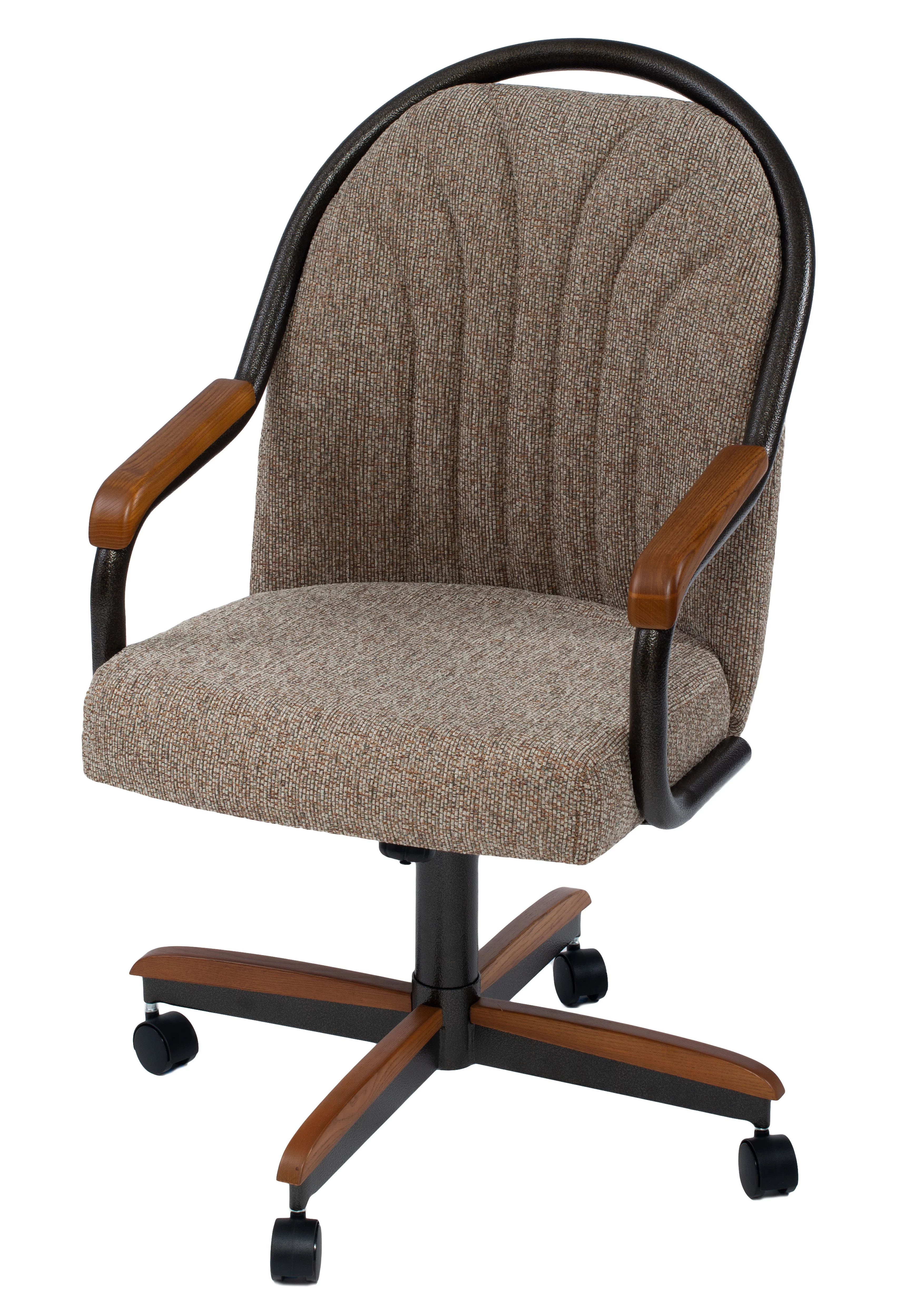 Caster Chair Tilt Rolling and Swivel Casual Dining Chair