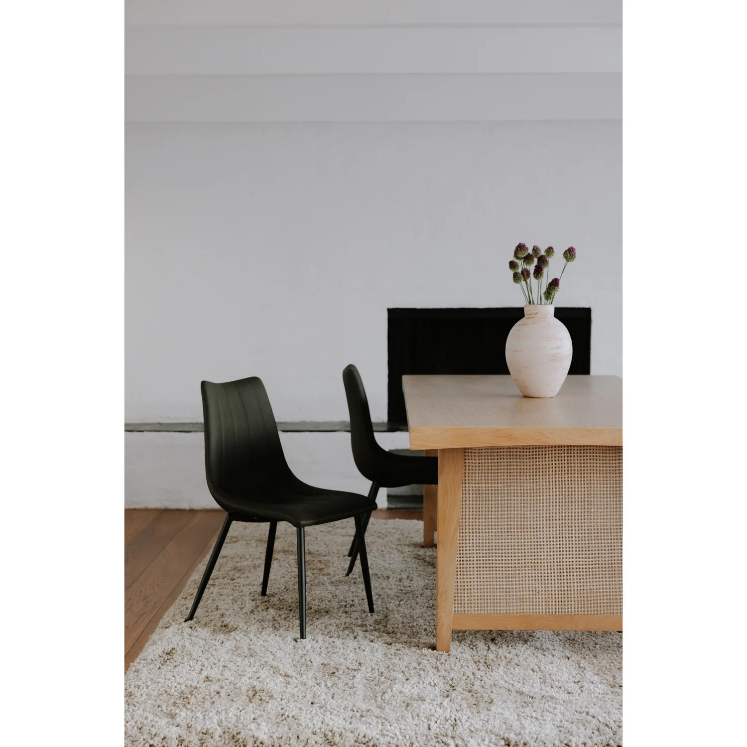 Moe's Home Collection Alibi Dining Chair Dark Green Set Of 2