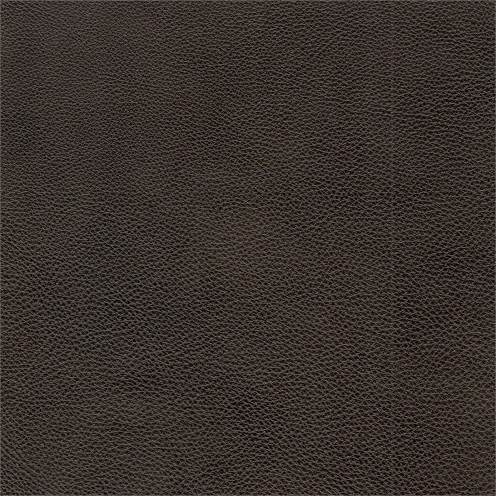 Stanton Leather Sofa With Tufted Seat And Back In Dark Brown