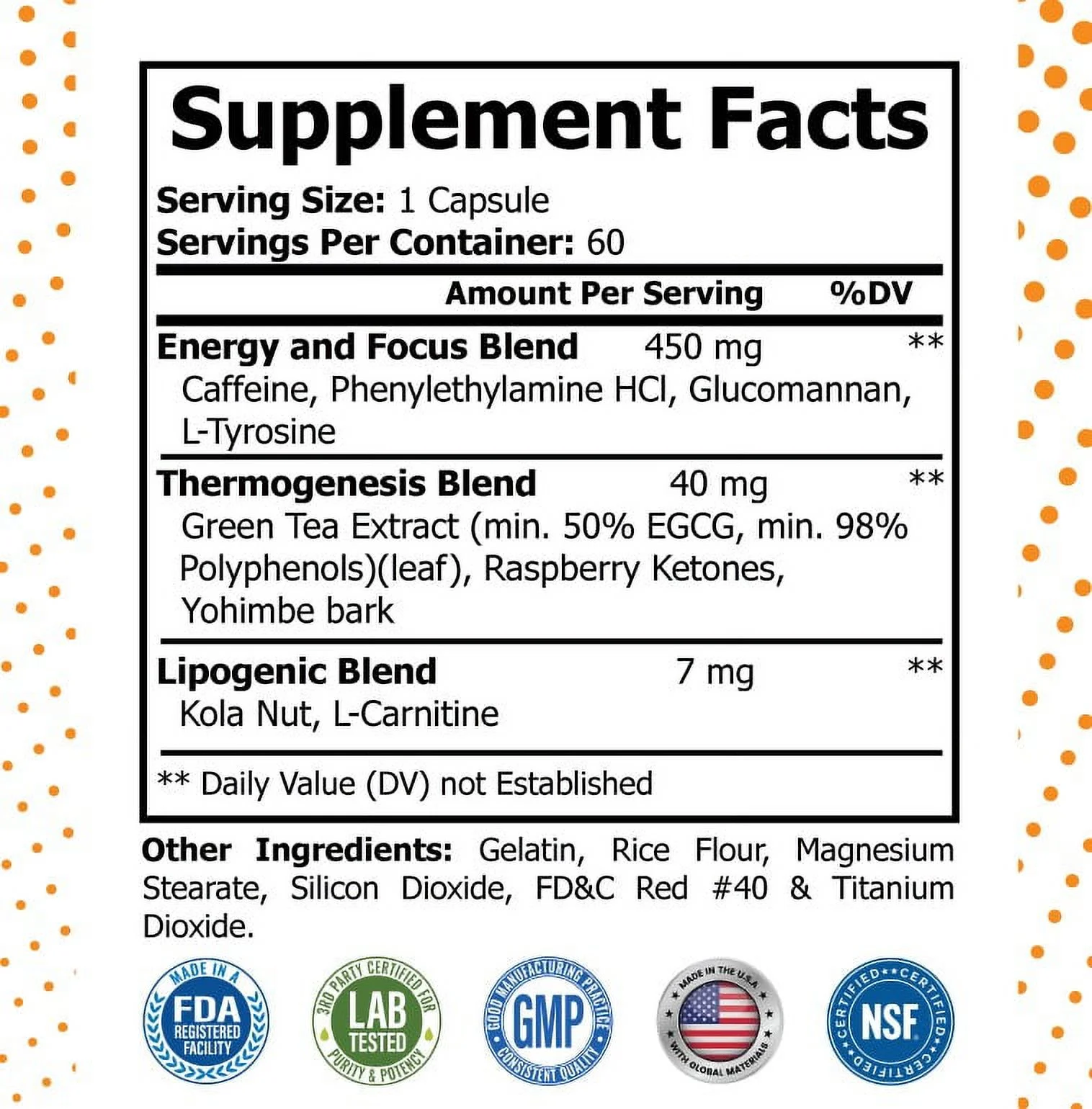 Oxy Burn Thermogenic Fat Burner & Weight Loss Supplement for Men and Women - Appetite Suppressant & Metabolism/Energy Booster