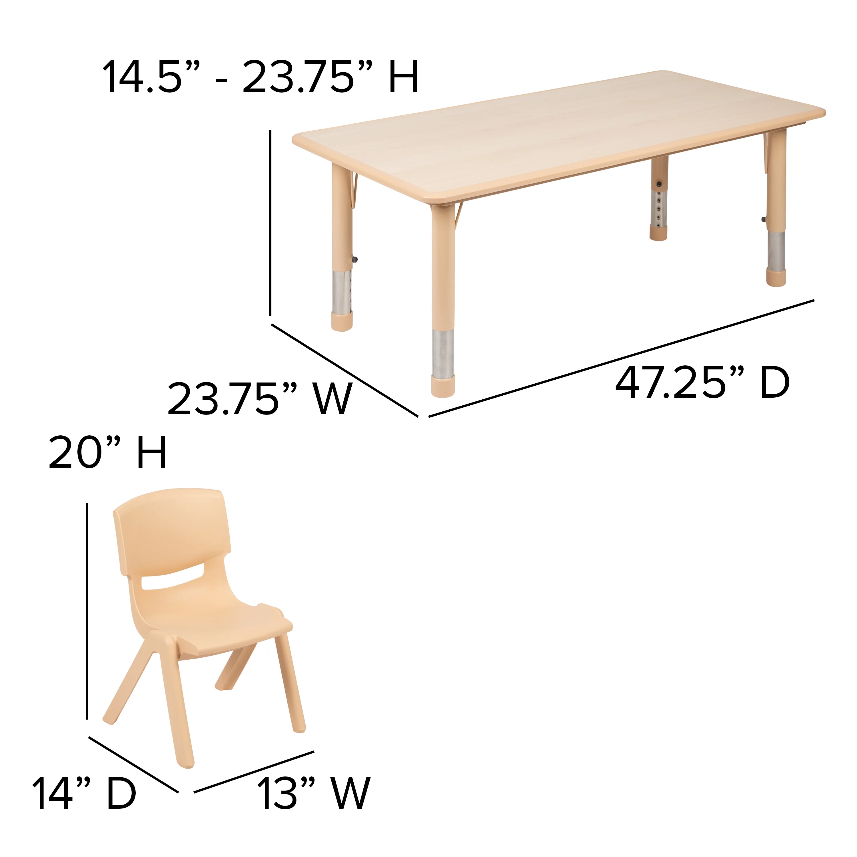 Flash Furniture 23.625