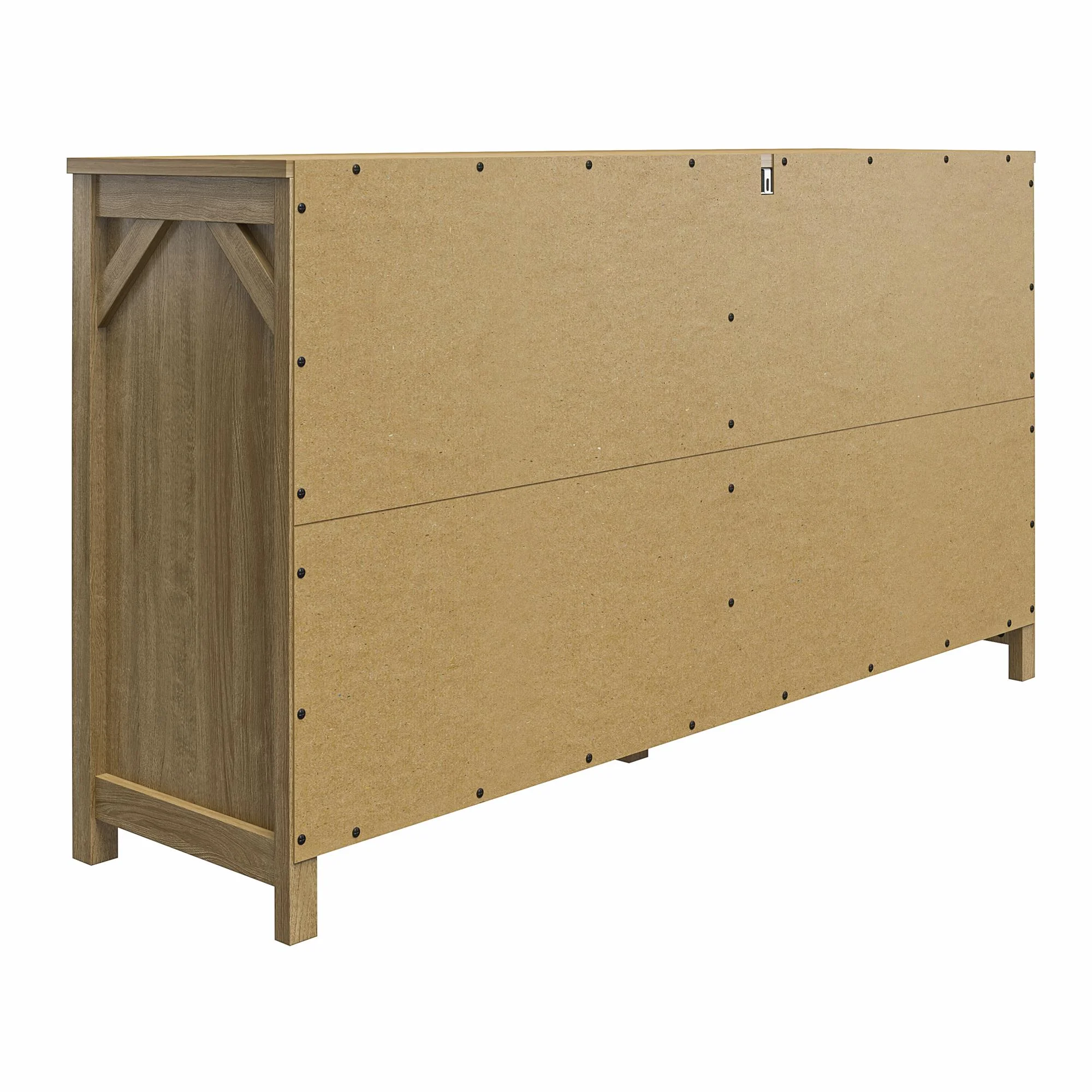 Augusta 6 Drawer Wide Dresser with Easy SwitchLock™ Assembly, Natural