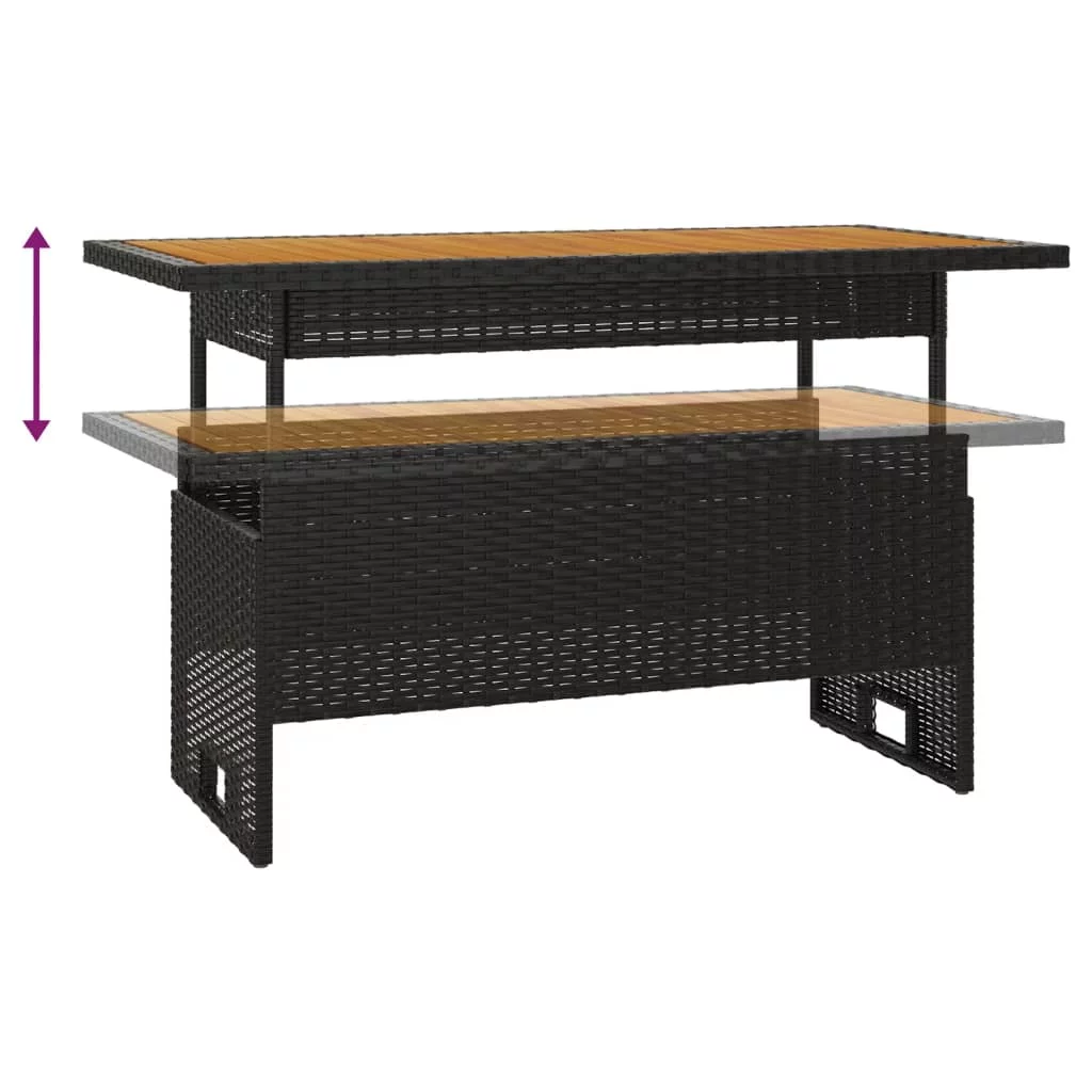 Walmeck Patio Table Black 39.4