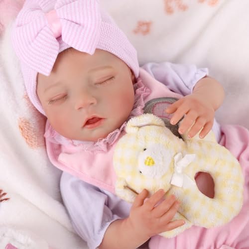 BABESIDE Lifelike Reborn Baby Dolls Boy - 17-Inch Baby Soft Body Realistic-Newborn Baby Doll Silicone Full Body Vinyl Real Life Baby Dolls with Toy Accessories