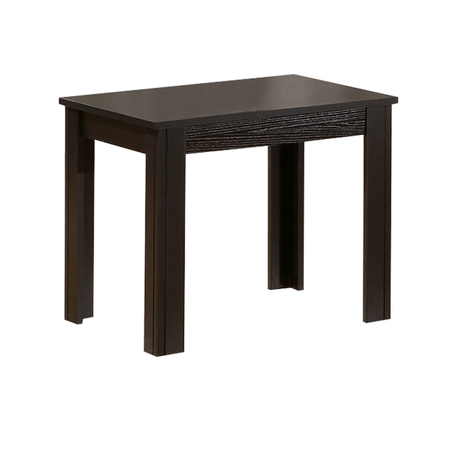 Maykoosh Beachy Beauty 3 Piece Occasional Table Set, 1 Coffee Table, 2 End Tables, Black Wood