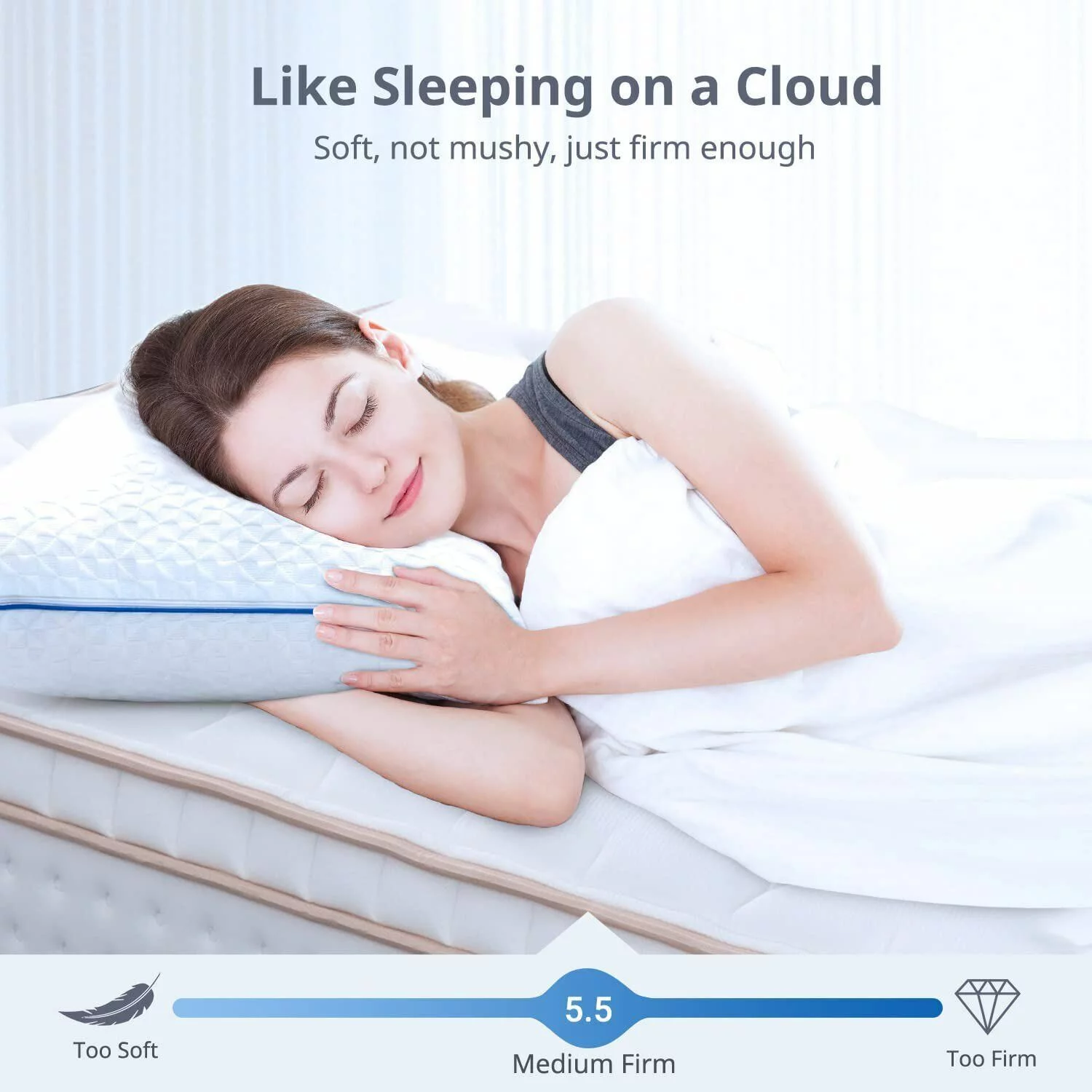 BedStory 14 Inch Queen Mattress, Hybrid Cooling Gel Memory Foam Mattress, Supportive Pocket Innersprings for Motion Isolation