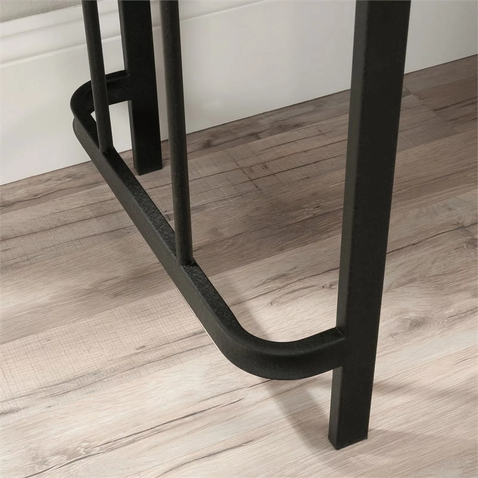 UrbanPro Modern Engineered Wood and Metal Desk in Etched Oak